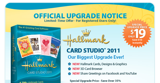 Official Upgrade Notice Limited-Time Offer