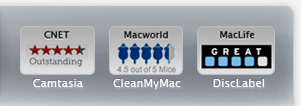 Includes products that have received awards from CNET, MacWorld & MacLife.