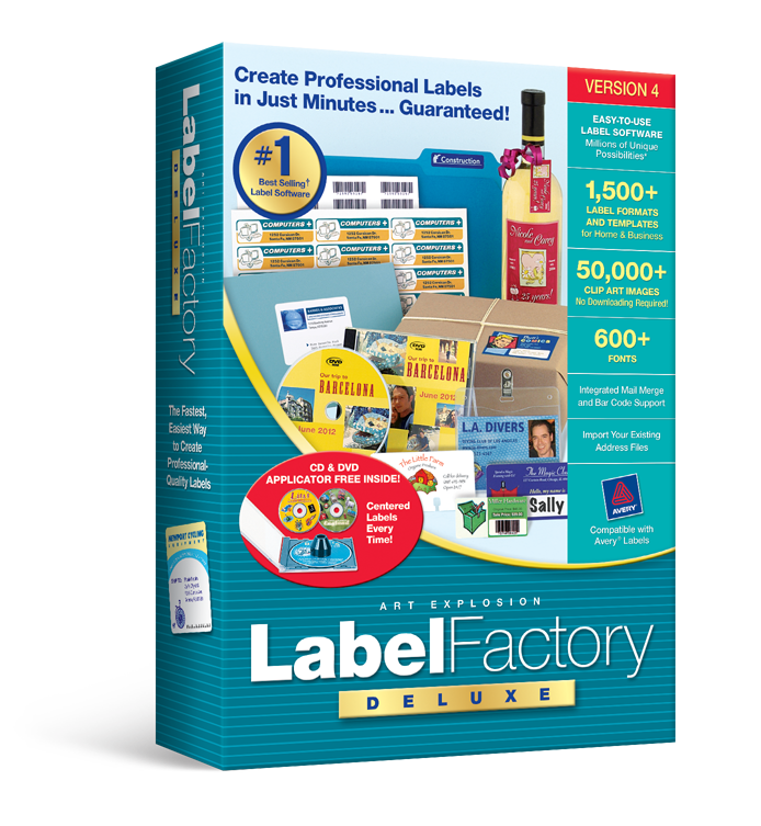 Art Explosion® Label Factory® Deluxe 4.0 for Windows