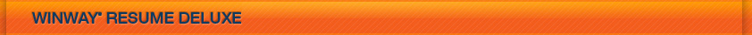 WinWay® Resume Deluxe 12.0