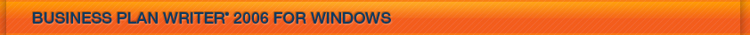 Business Plan Writer® Deluxe 2006 for Windows