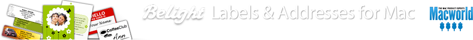 Belight Labels & Addresses for Mac | Design and Print Labels and Envelopes on Your Mac
