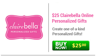 $25 Clairebella Online Personalized Gifts