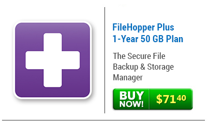 FileHopper Plus 1-Year 50 GB Plan