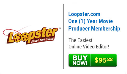 Loopster | Loopster.com One (1) Year Movie Producer Membership | The Easiest Online Video Editor! | BUY NOW $95.88