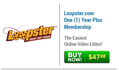 Loopster | Loopster.com One (1) Year Plus Membership | The Easiest Online Video Editor! | BUY NOW $47.88