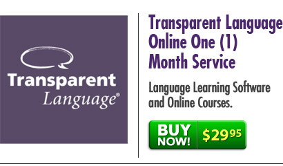 Transparent Language Online One (1) Month Service