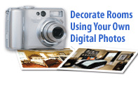 Decorate Rooms Using Your Own Digital Photos