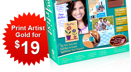Print Artist standard for $19